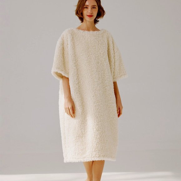 NAP Teddy Fleece Midi Dress - Picture 1 of 4